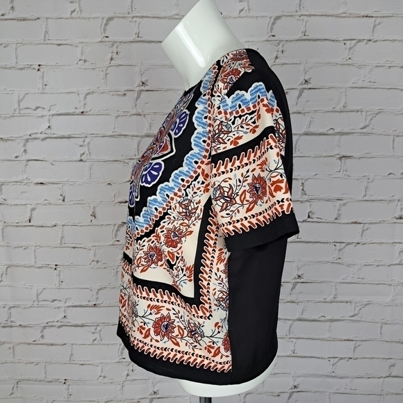 𝅺top Shop Scarf Print‎ Placement Tee - Picture 3 of 9